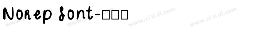 Norep font字体转换 Norep font字体转换
